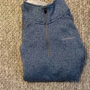 Eddie Bauer Blue Zip Up Sweater